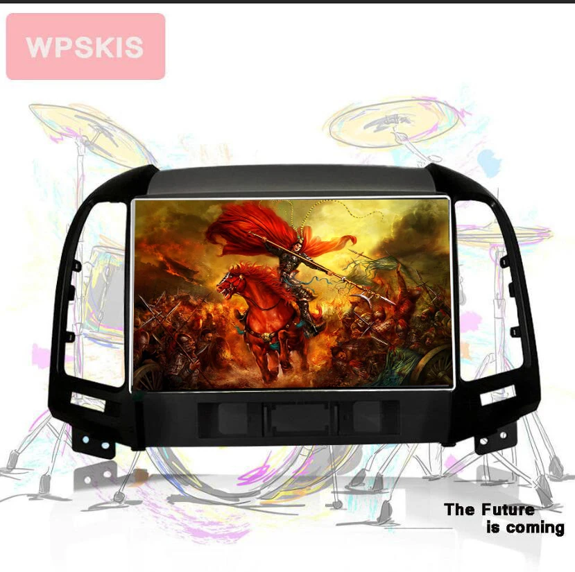 9 дюймов Octa Core Android 10 0 Автомобильный DVD плеер для Hyundai Santa Fe 2006 2012 головное