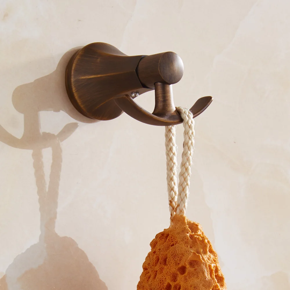 Роскошный Золотой тканевый крючок антикварный для халата из нержавеющей стали