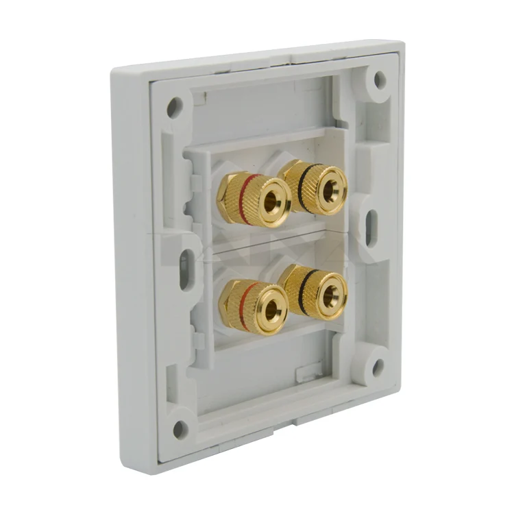 4 порта динамик банан звуковая коробка Женская настенная пластина|wall plate|wall plate boxspeaker wall box |