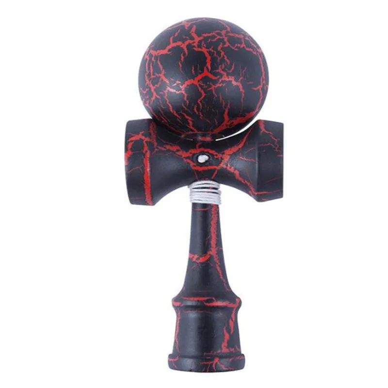 18 см Новый Полный Хрустальный деревянный шар Kendama образование традиционная игра