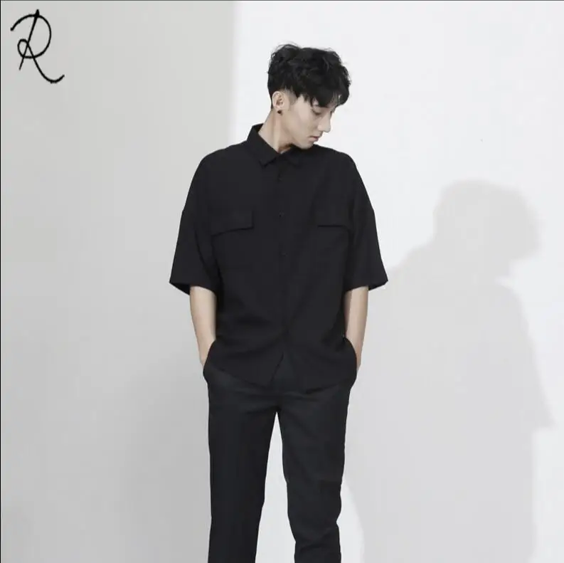 S 5XL 2018 новая одежда для мальчиков модные Gd Dj стилист певица личности карман
