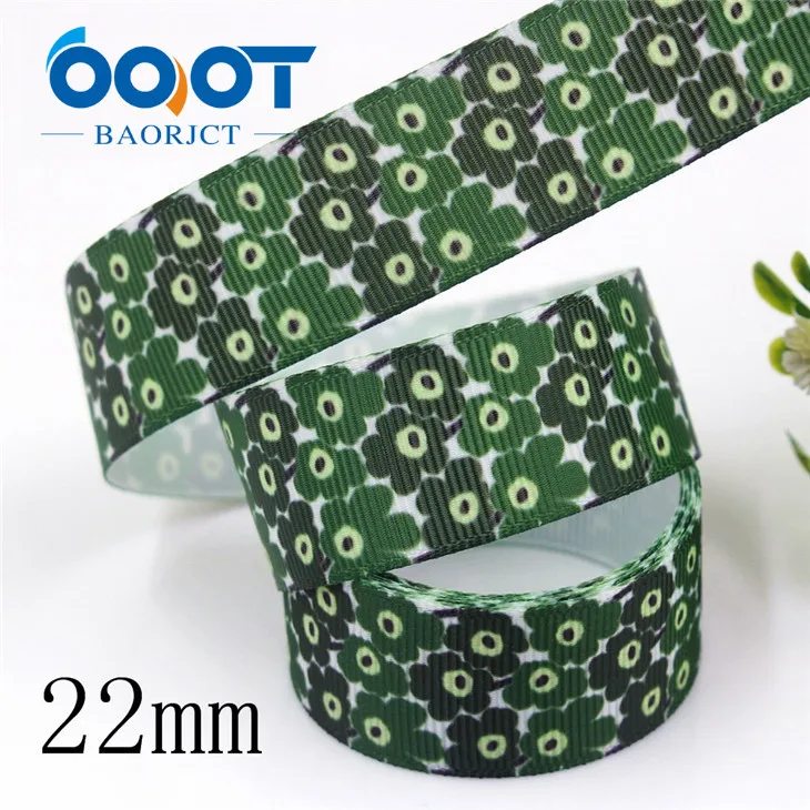 I-19321-680 OOOT BAORJCT I-19321-662 22 мм 10 ярдов Цветок термотрансферные печатные корсажные ленты, лук кепки DIY аксессуары украшения - Цвет: I-19321-680