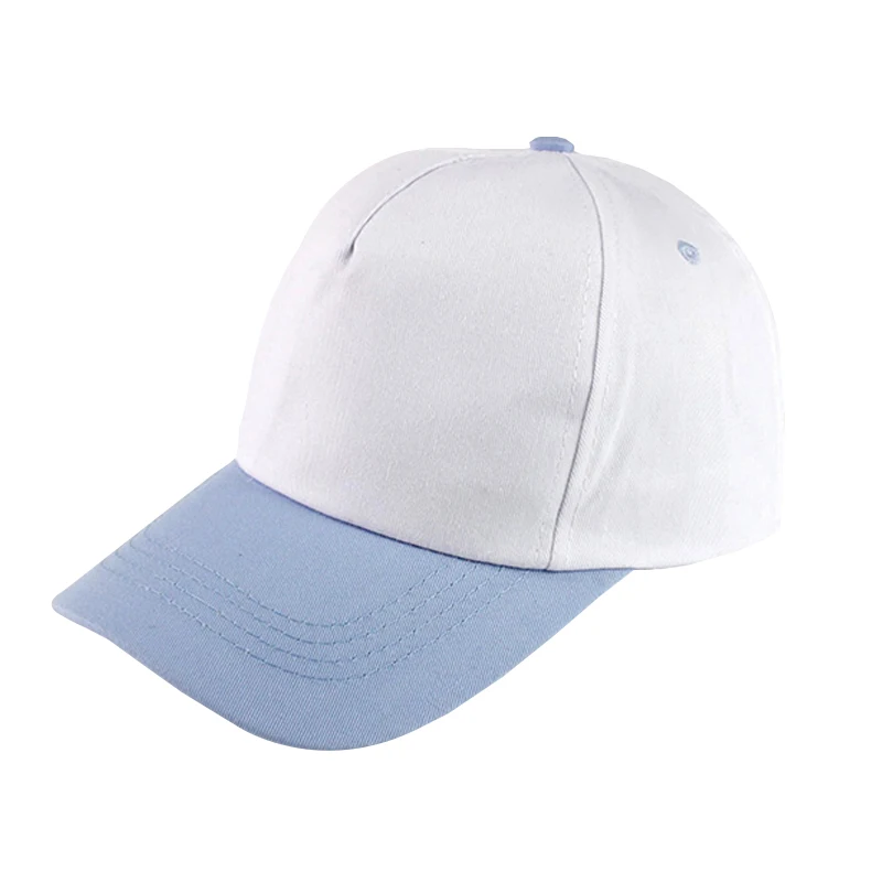 white-lack blue Детский головной убор для игры в бейсбол для мальчиков и девочек, кепки из хлопка, детские летние осенние шапки для мальчиков, кепка для девочек - Цвет: white-lack blue