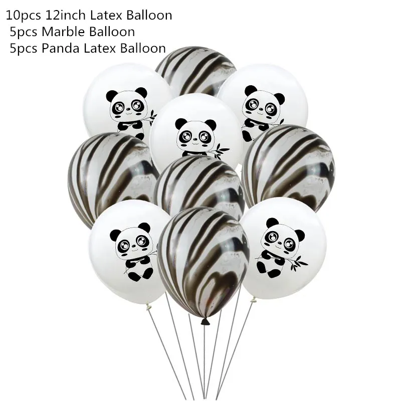 10pcs mix balloon 7 Мультяшные воздушные шары из фольги с пандой, воздушные гелиевые воздушные шары для вечеринки в честь Дня Рождения, аксессуары для детского душа, детские игрушки - Цвет: 10pcs mix balloon 7