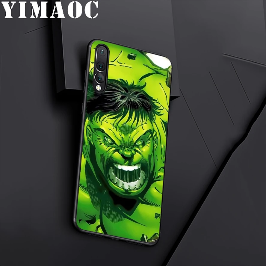 YIMAOC "Халк" "супергерой Зеленый силиконовый чехол для huawei Honor Коврики 10 P20 P10 P9