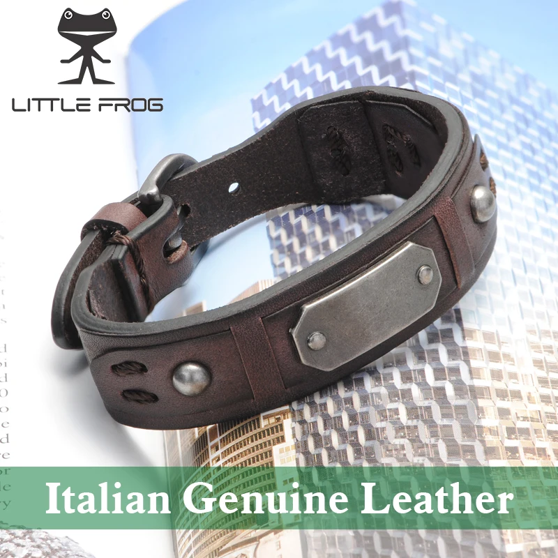 Новые модные ювелирные изделия широкие мужские итальянские браслеты из