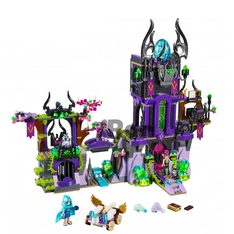 Bela 10551 Совместимость с legoingly Elves 41180 волшебник серии Лагуна Темный волшебный замок