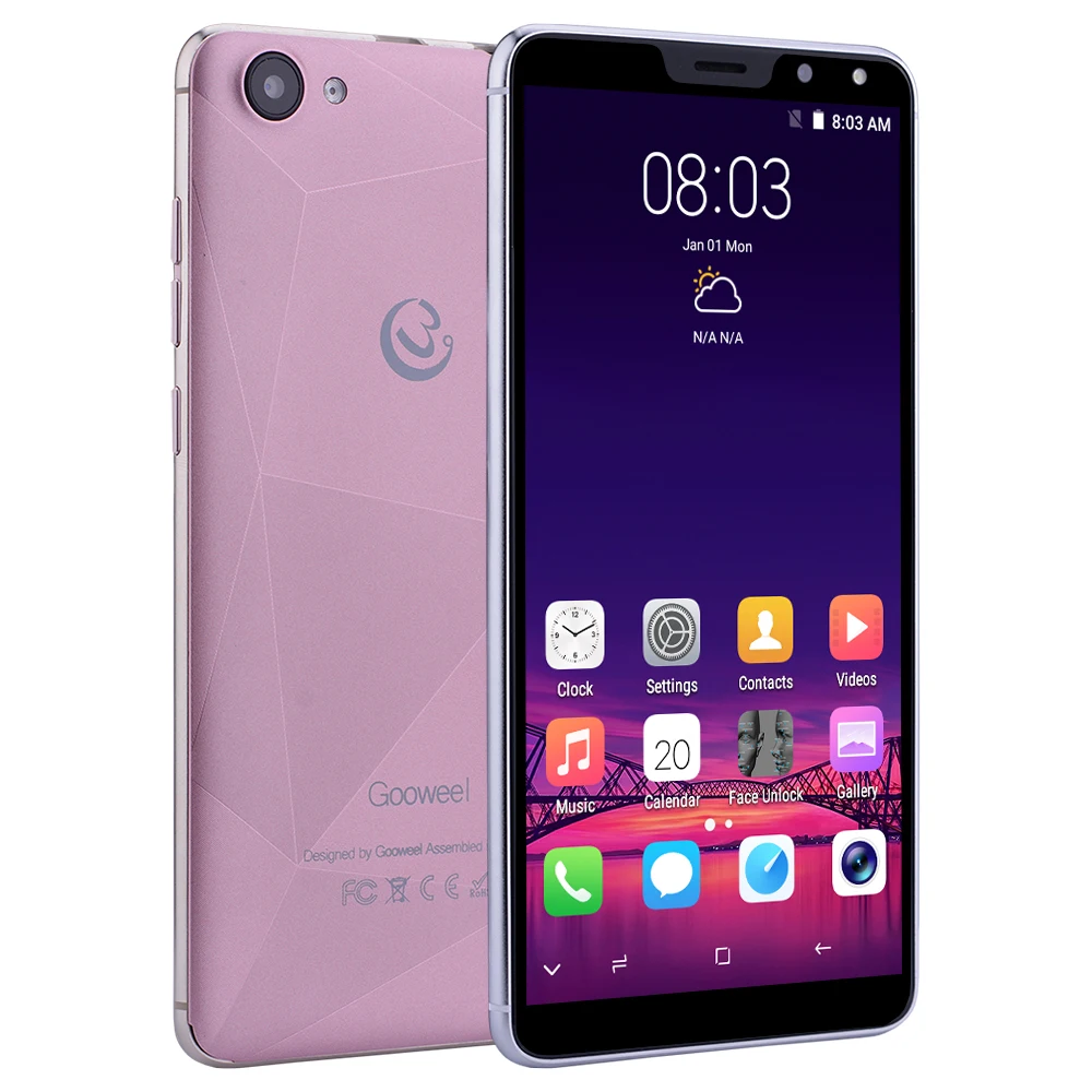 Gooweel M5 Plus 5 99 дюймов 18:9 ips дисплей смартфон Лицо ID разблокированный мобильный