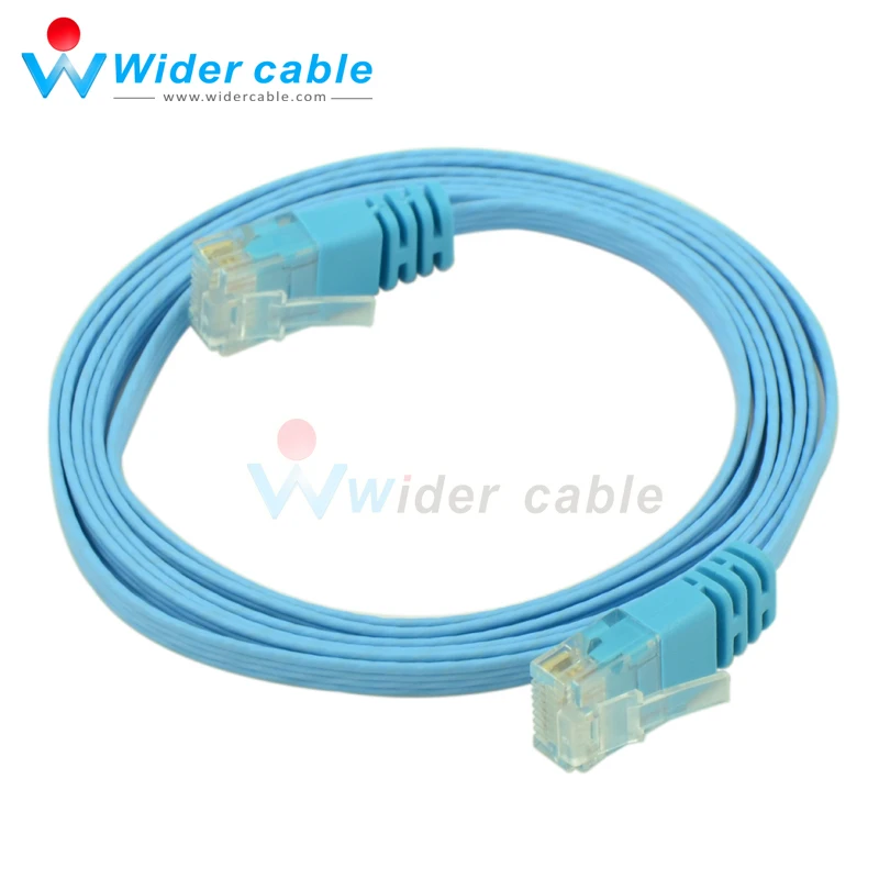 Сетевой кабель 5ft ультратонкий Стандартный локальный провод 32AWG плоский Cat6 синий