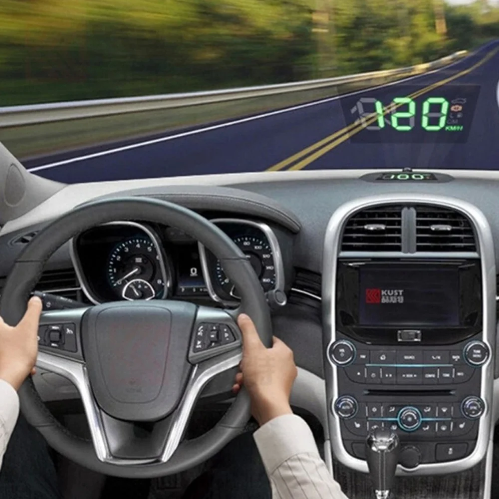 Vehemo автомобильный HUD Отражающая пленка система отображения на головке OBDII расход