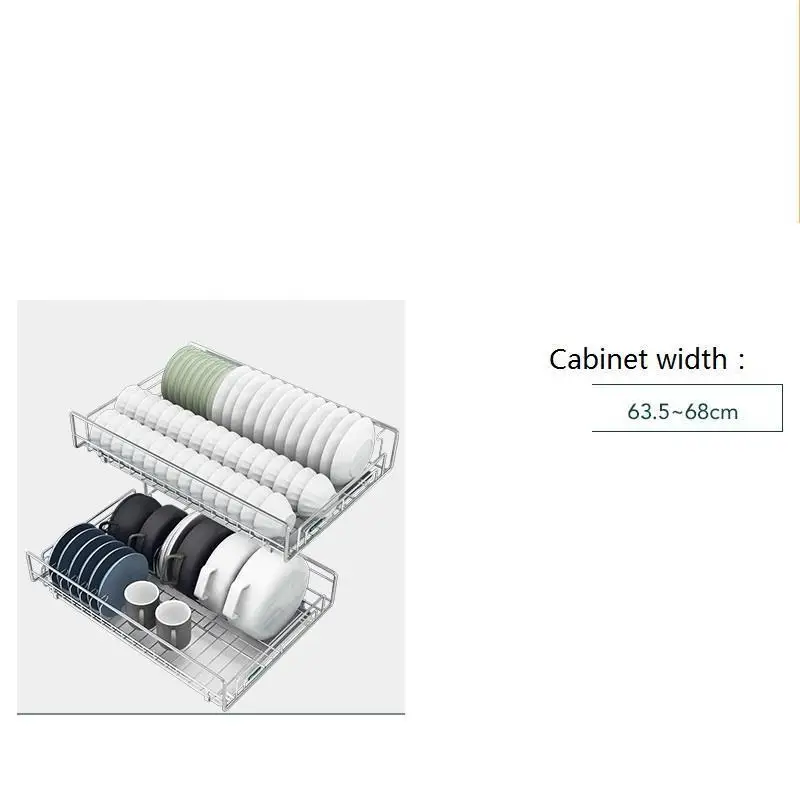Version L Для Органайзер аксессуары Организатор Rangement Нержавеющая сталь Cocina кухня Кухня шкаф Cestas Para Organizar корзина - Цвет: Version L