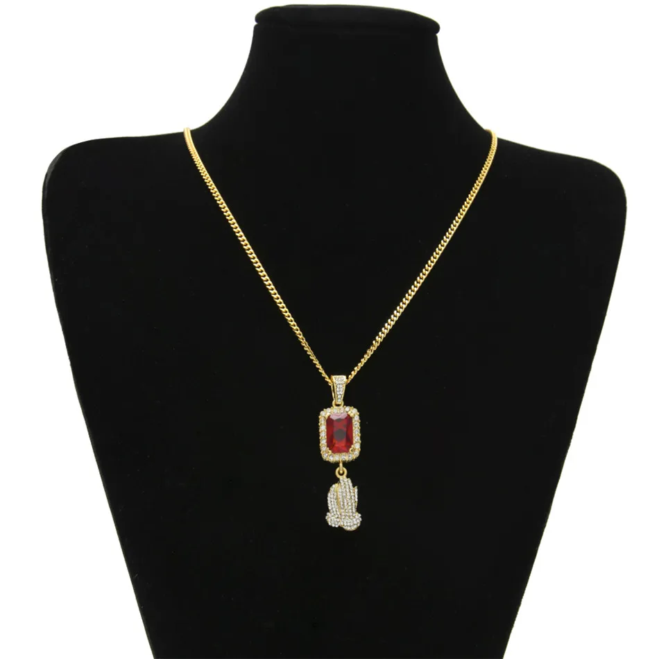 Подвеска UWIN Мужская в стиле хип-хоп Золотая подвеска на руки квадратная руку с