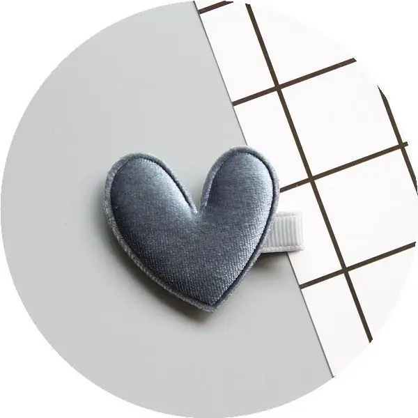 

Wholesale Boutique 30pcs Fashion Cute Velvet Heart Hairpins Solid Kawaii Hair Clips Princess Headwear Hair Accessories