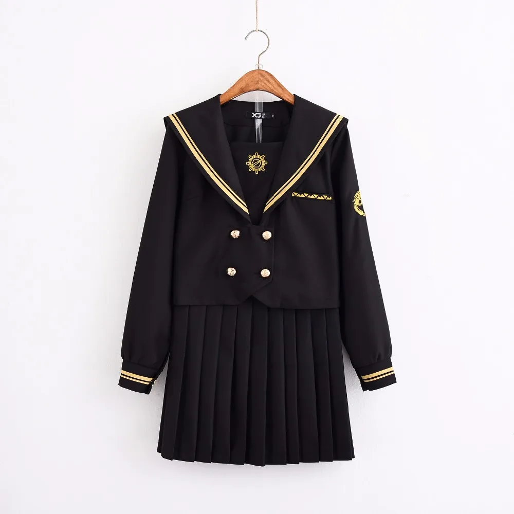 Женский костюм моряка для маскарада черный JK платье студентов | Тематическая