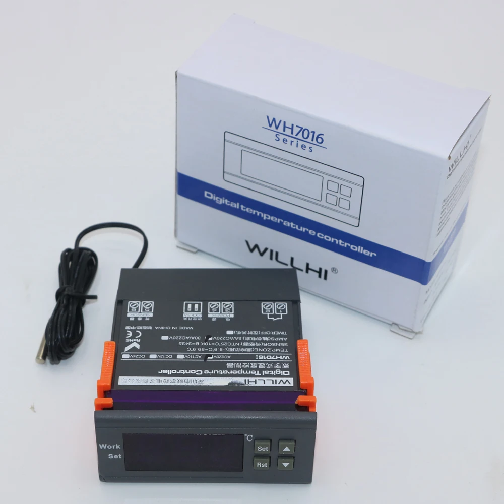 1 шт. Новый цифровой регулятор температуры WILLHI Термостат WH7016E 220 В диапазон