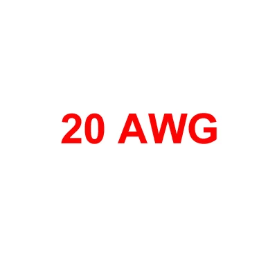 20AWG 100 м 2 pin 18AWG 20AWG 22 AWG красный/черный светодиодный провод удлинительного кабеля - Цвет: 20AWG