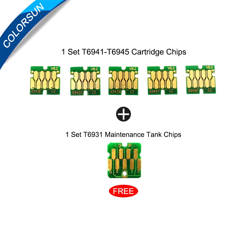 Улучшенный чип для картриджа T6941 T6945 принтера Epson SureColor T3000 T3070 T5070 T7070 T3200 T5200 T7200 T3270