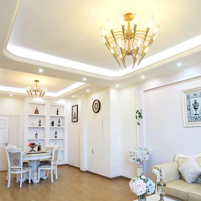 Современный светодиодный Люстра Свет Современная железная подвеска свет бар