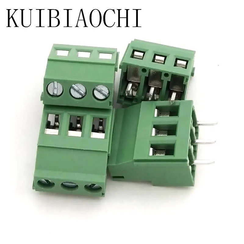 20 шт./лот KF129 3P 5 0 мм 300 В шаг разъем pcb винтовой клеммный блок 3pin|Соединители| |