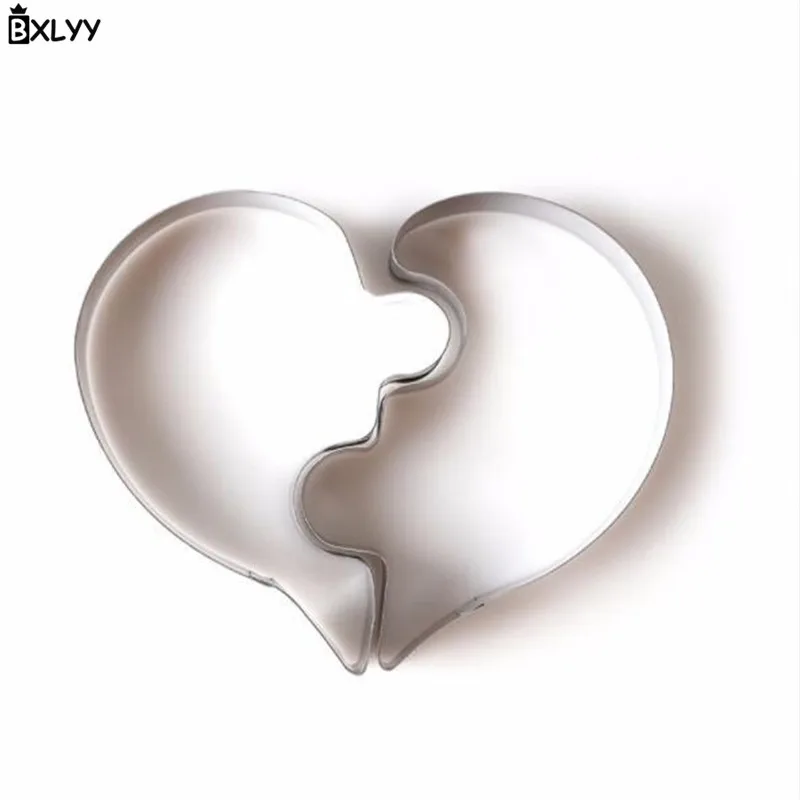 Формочка для печенья BXLYY из нержавеющей стали в форме сердца форма шоколада