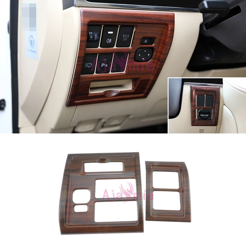 2016 2017 интерьерная деревянная цветная противотуманная фара переключатель крышка