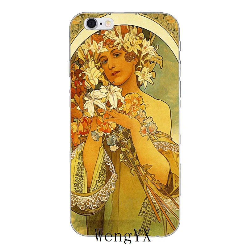 Художественный плакат ALPHONSE очень тонкий силиконовый мягкий чехол для телефона