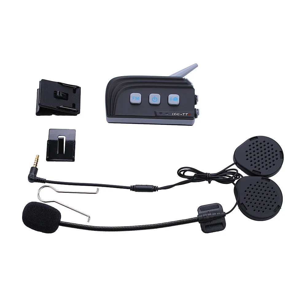 Ejeas TTS Motorcycle Helmet Bluetooth Interphone Headset Wireless Intercom 6 Riders Intercomunicador 1200M BT | Автомобили и