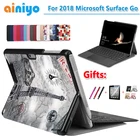 Высококачественный чехол для Microsft Surface Go 10 дюймов складной Стенд защитный чехол из искусственной кожи чехол для поверхности Go 2 Go2 + пленка