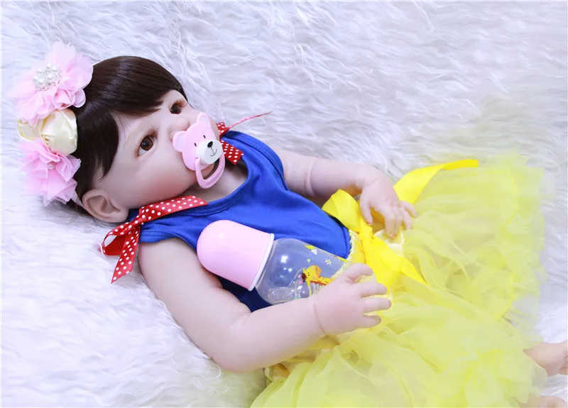 23 дюймовая силиконовая кукла-реборн 57 см Новинка bebe Reborn Детские игрушки для