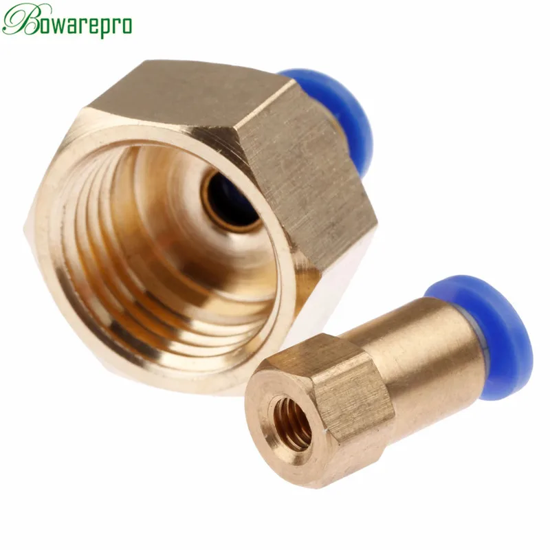 Bowarepro пневматические Женские Прямые соединители 1/8 ''1/4'' 3/8 ''1/2'' внутренняя резьба прямой втулка для соединения воздушной трубы