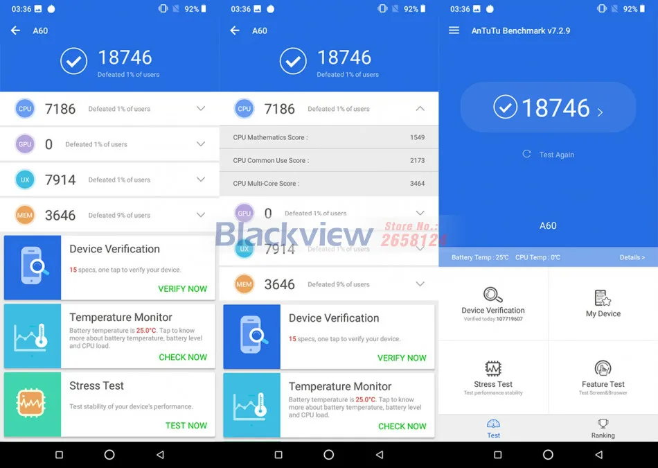 Смартфон Blackview A60, 4080 мАч, аккумулятор, 19:9, 6,1 дюйма, двойная камера, 1 ГБ ram, 16 ГБ rom, мобильный телефон, 13 МП+ 5 Мп камера