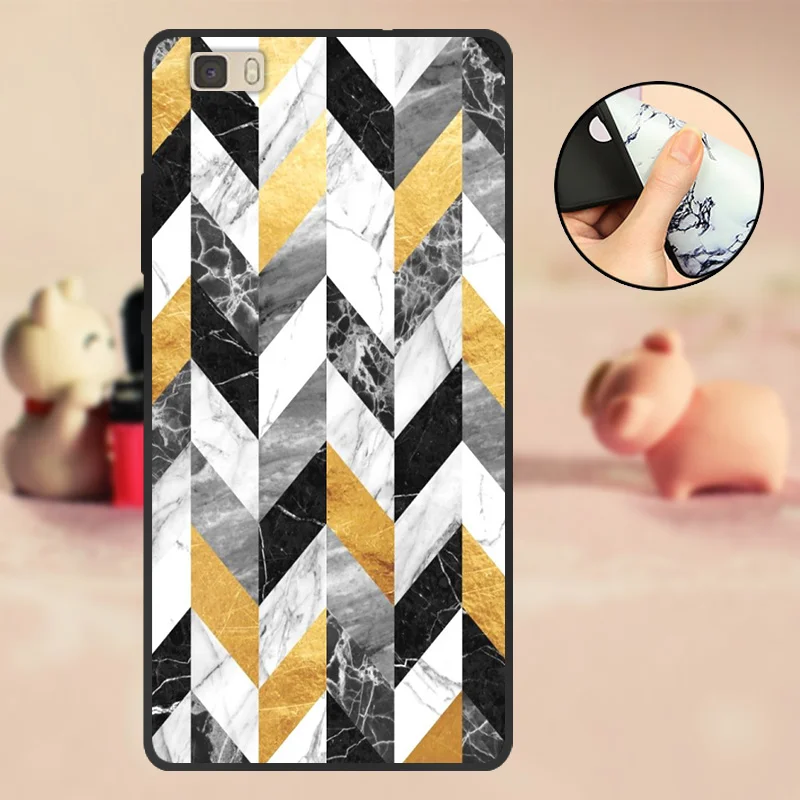 T19 Чехол для huawei ALE-L21 Funda для huawei P8 Lite, черный чехол из ТПУ и силикона для huawei P 8 Lite, чехол для телефона P8Lite - Цвет: T19
