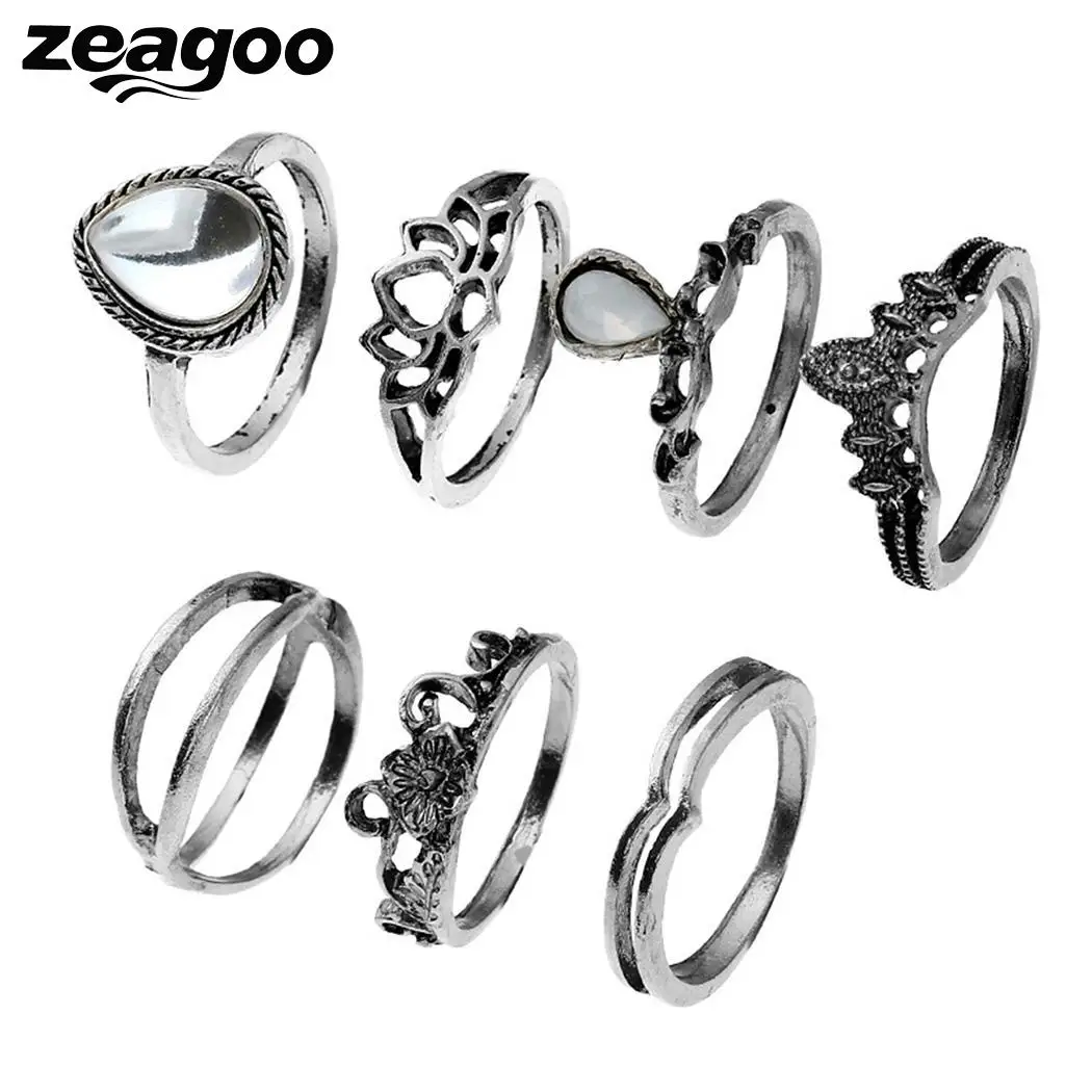 Gem свадебные украшения кольца резные новый искусственный модные Повседневное