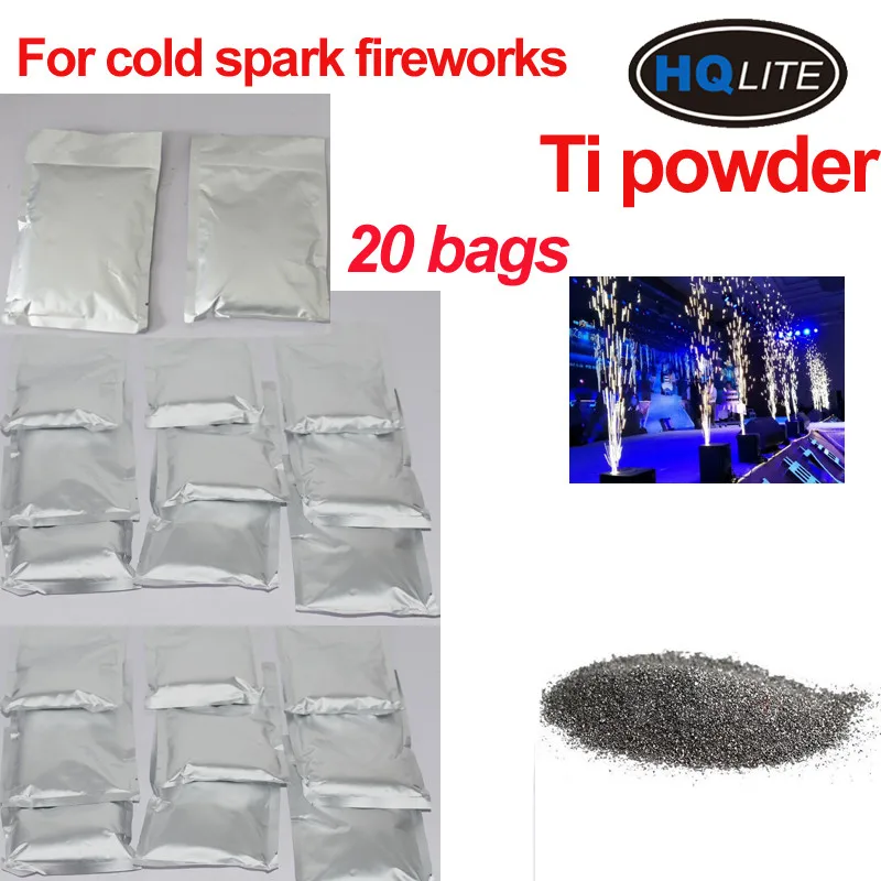 Крытый Бесплатная доставка 20 пакетиков Ti порошок 200g Материал для холодной Spark