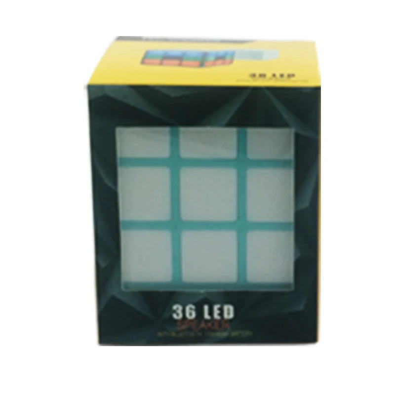 Новый Bluetooth динамик в виде Куба Rubik креативный Красочный светодиодный мини