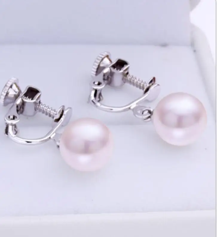 Новая пара 10-11 мм Южное море круглые серьги с белыми жемчужинами clisp925s - купить по