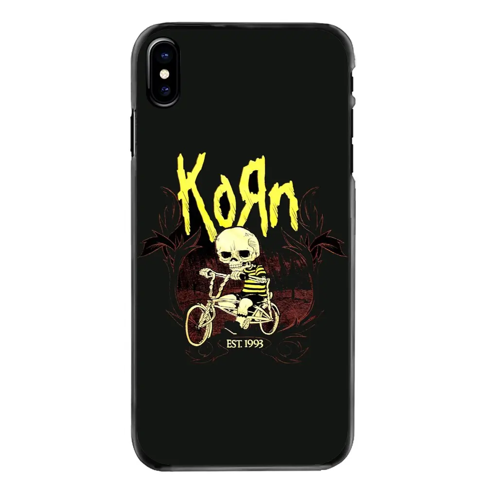 For iPhone 4 4S 5 5S 5C SE 6 6S 7 8 Plus X XR XS Max iPod Touch Korn Heavy Metal Band Jonathan Davis Logo Accessories Case |