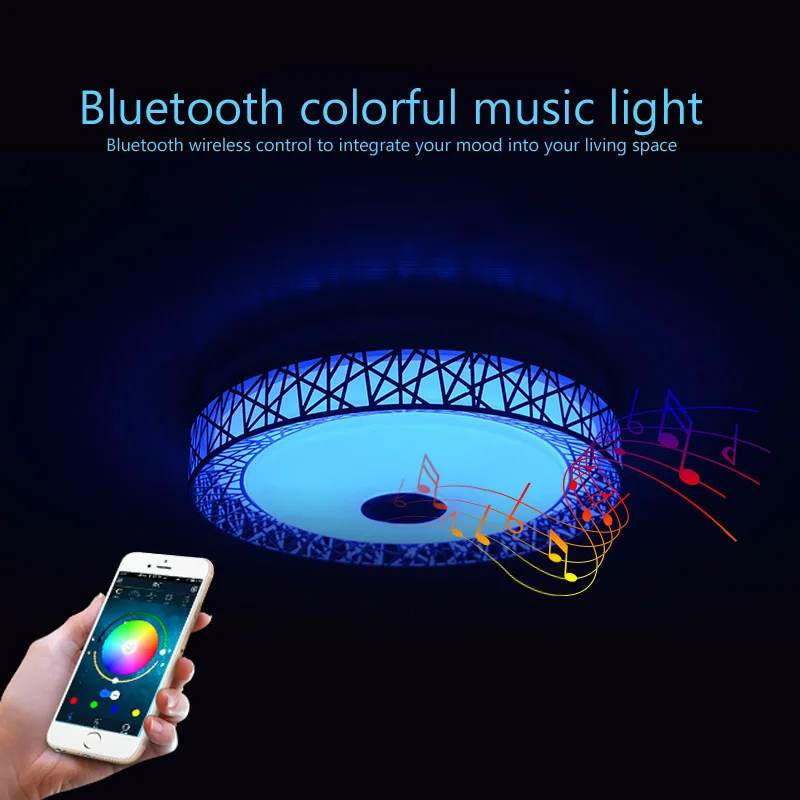 Птичье гнездо современный потолочный светильник s RGB с регулируемой яркостью 36 Вт 40 Вт приложение дистанционного управления Bluetooth музыкальный светильник для гостиной Детская спальня потолочный светильник