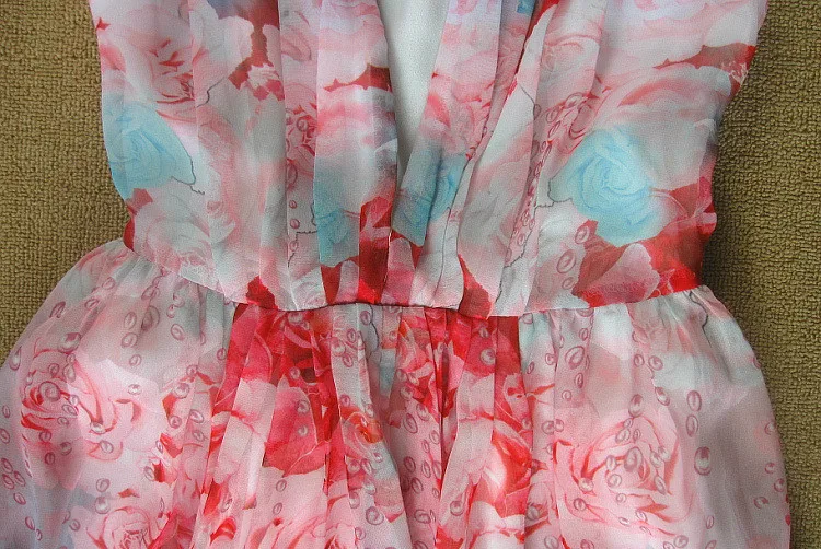 Tang Новое модное летнее Элегантное макси платье пляжное Бохо с цветочным принтом