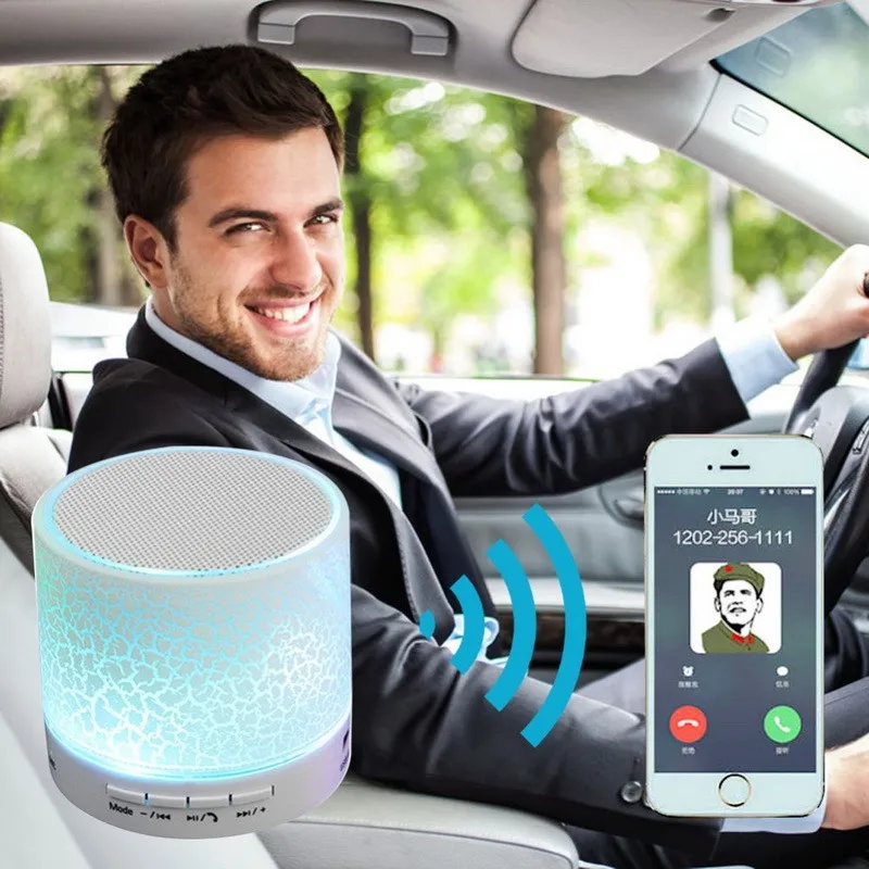 A9 светодиодный ночник Bluetooth Динамик мини с функцией Hands Free Портативный