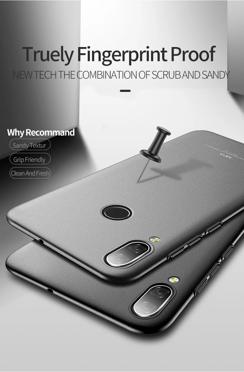Чехол Msvii для huawei P Smart чехол тонкий матовый Coque P Smart+ Чехол Жесткий PC чехол для huawei P Smart Plus чехол s