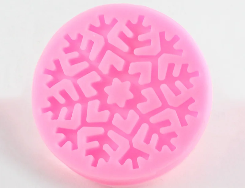 DIY Snowflake Shape Cake Silicone Lace Mold Christmas Fondant Cake Decorating Tools Cupcake Candy Fimo Clay Chocolate Mould