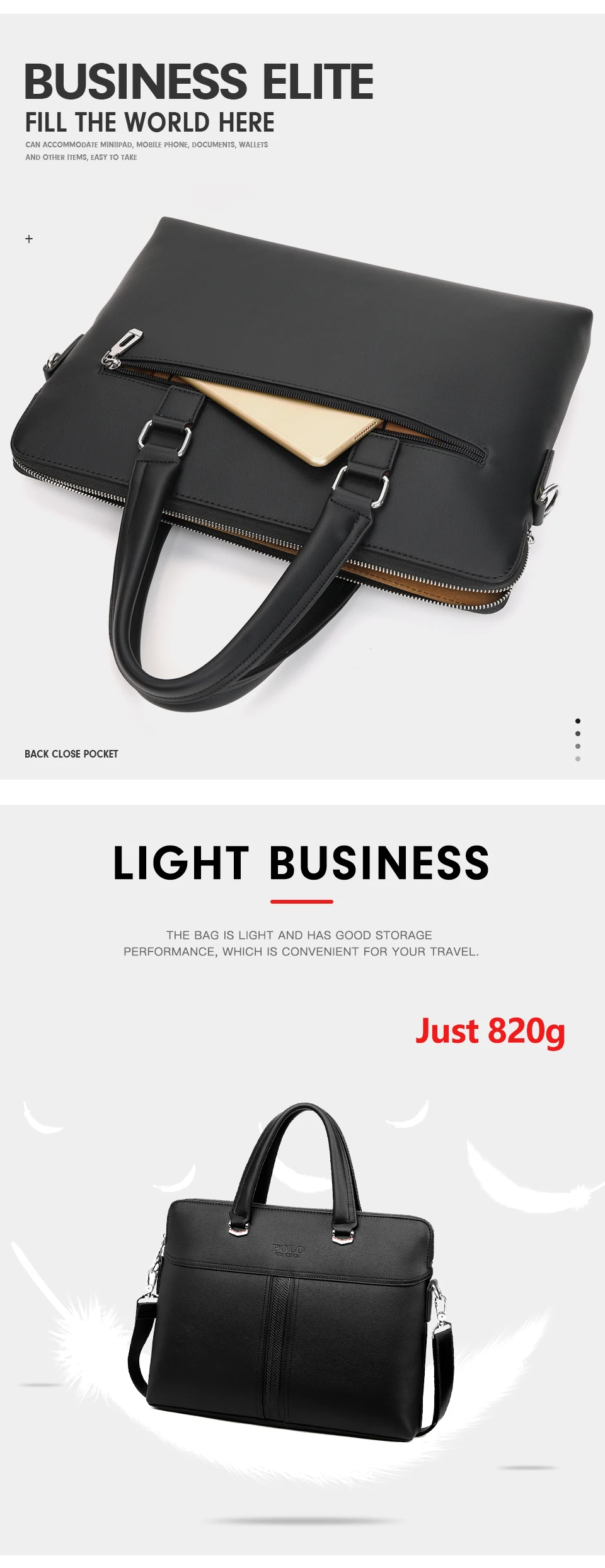 VICUNA POLO, однотонная черная кожаная мужская сумка, Повседневная Деловая мужская кожаная сумка-портфель, сумка через плечо, Прямая поставка
