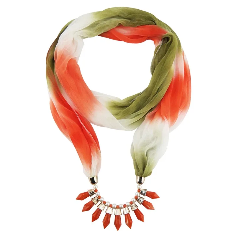 Женские шармы RUNMEIFA шифоновое ожерелье с кулоном цилиндрической формы весенний