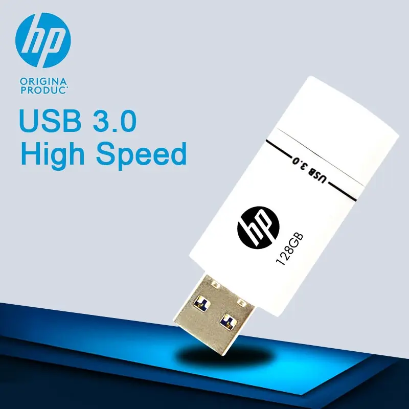 Hp USB 3 0 флешка 16 ГБ 32 64 и 128 Гб Flash Drive утилита белый накопитель X765W Dropshipping