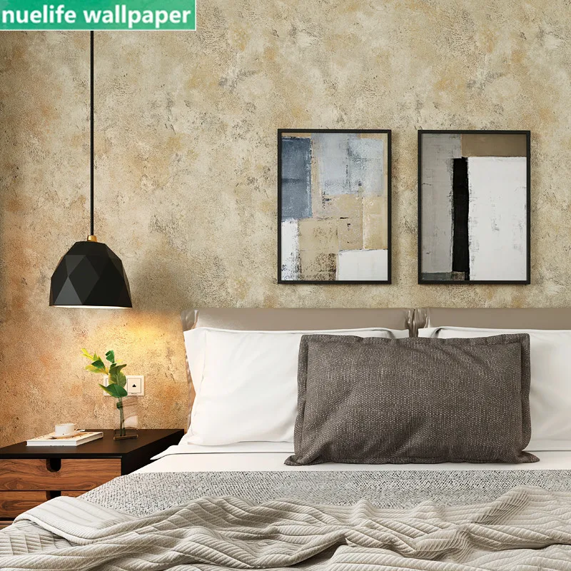 

American retro nostalgic plain country wallpaper three-dimensional embossed living room store bedroom TV background wallpaper.