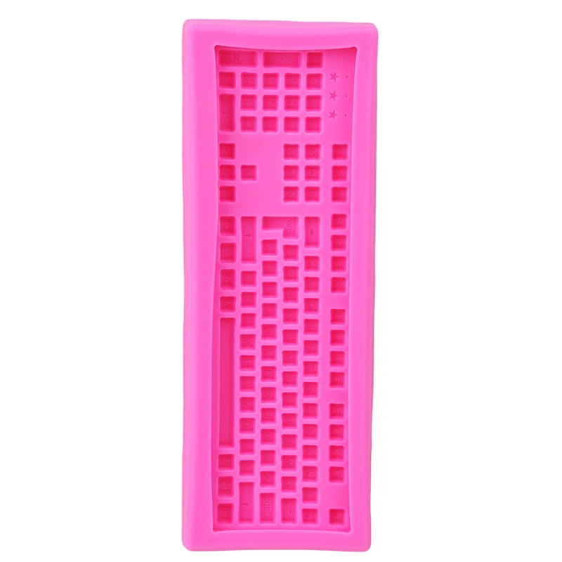 3D Силиконовая форма мини клавиатуры для шоколадного фондана торт выпечки молд