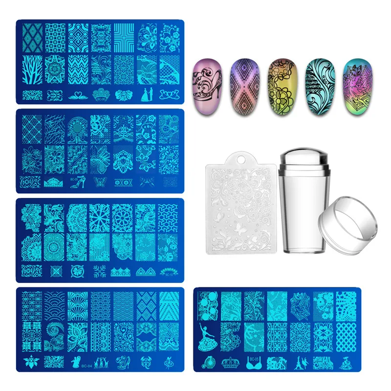 Biutee пластины для ногтей дизайн животных шаблон дизайна штамп штамповки