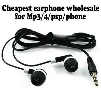 

Wholesale 300pcs/lot Cheapest Disposable Earphones for bus or train or plane for gift for Museum for Concert For School