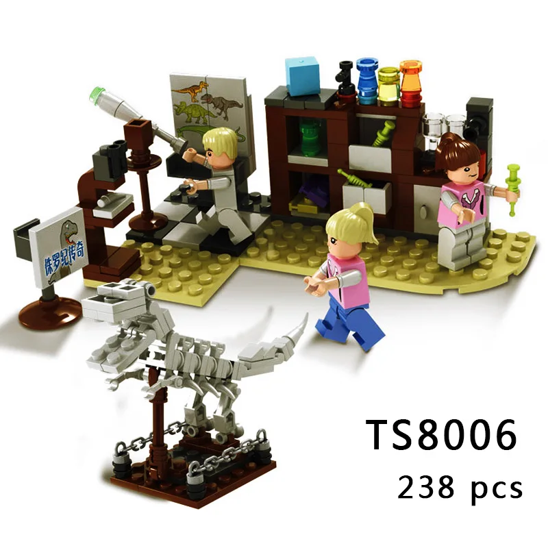 Совместимый мир Юрского Периода Динозавры игрушки T-Rex строительные блоки кирпичи игрушки для детей
